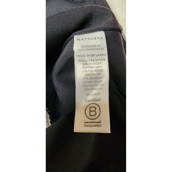 Athleta Pants Women S Leggings Crest Colorblock Stretch Hi Rise Black - Picture 7 of 8